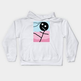 Dancing Kid Stick Figure Kids Hoodie